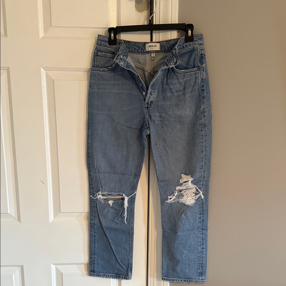 Agolde Riley Light Blue women’s Relaxed Jeans
